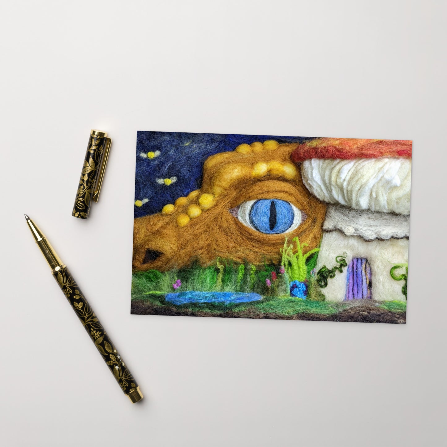 "Peeking" | Standard Postcard