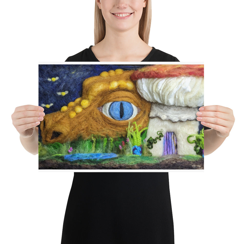 "Peeking" | Photo paper poster