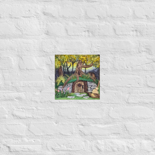 "Underhill Cottage" Photo paper poster